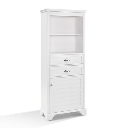 Lydia Tall Cabinet White - Maximize Storage Space with Classic Cottage Aesthetic