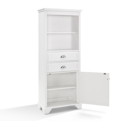 Lydia Tall Cabinet White - Maximize Storage Space with Classic Cottage Aesthetic