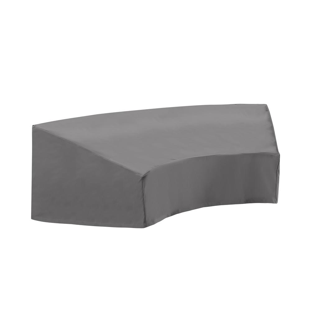 Gray Outdoor Round Sectional Furniture Cover - Ultimate Protection for Your Patio Set