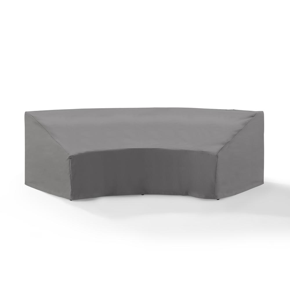 Gray Outdoor Round Sectional Furniture Cover - Ultimate Protection for Your Patio Set