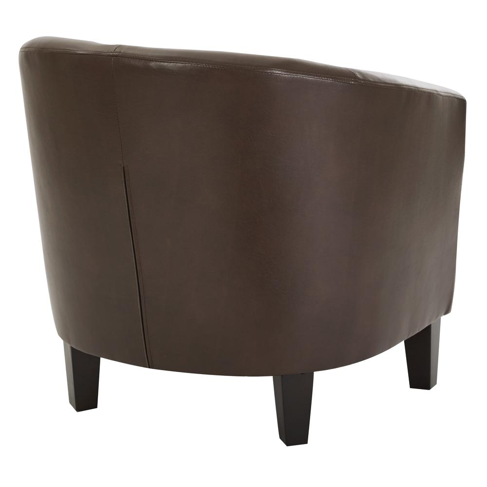 Ethan Fabric Tub Chair with Dark Espresso Wood Legs