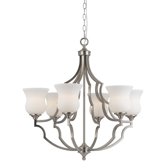 60Wx6 Barrie Metal 6 Lgt Chandelier | Modern Design, Durable Construction