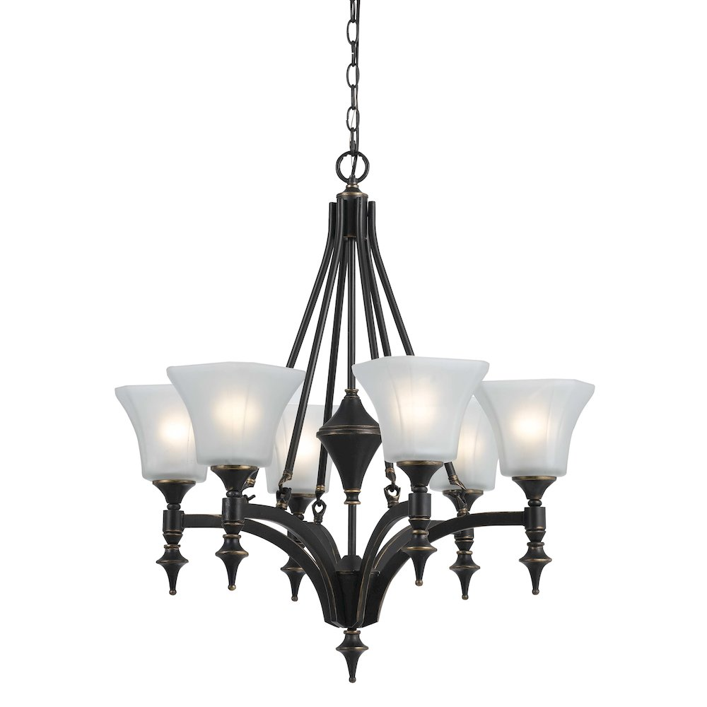 6 Lights Rockwood Iron Chandelier | Elegant Home Lighting