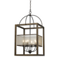 60W X 6 Rectangular Chandelier - Elegant Lighting for Your Space