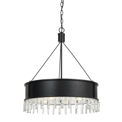 Elegant and Durable 28-Inch Metal Chandelier in Iron Finish | Captivating Lighting Fixture