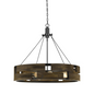 60W X 9 Bradford Metal And Wood Chandelier - Illuminate Your Space with Style