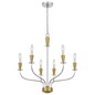 60W x 6 Weston Metal Chandelier - Elegant Candelabra Style Fixture