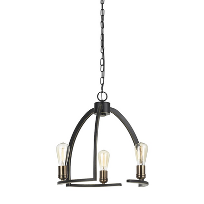 Shop the 18.5" Height Metal Chandelier in Dark Bronze Finish | High-Quality and Elegant Lighting