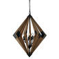 60W X 9 Arezzo Wood Chandelier - Elegant Lighting Fixture for Your Home