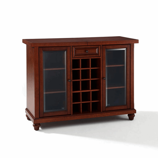 Cambridge Sliding Top Bar Cabinet Mahogany