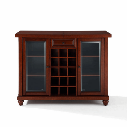 Cambridge Sliding Top Bar Cabinet Mahogany