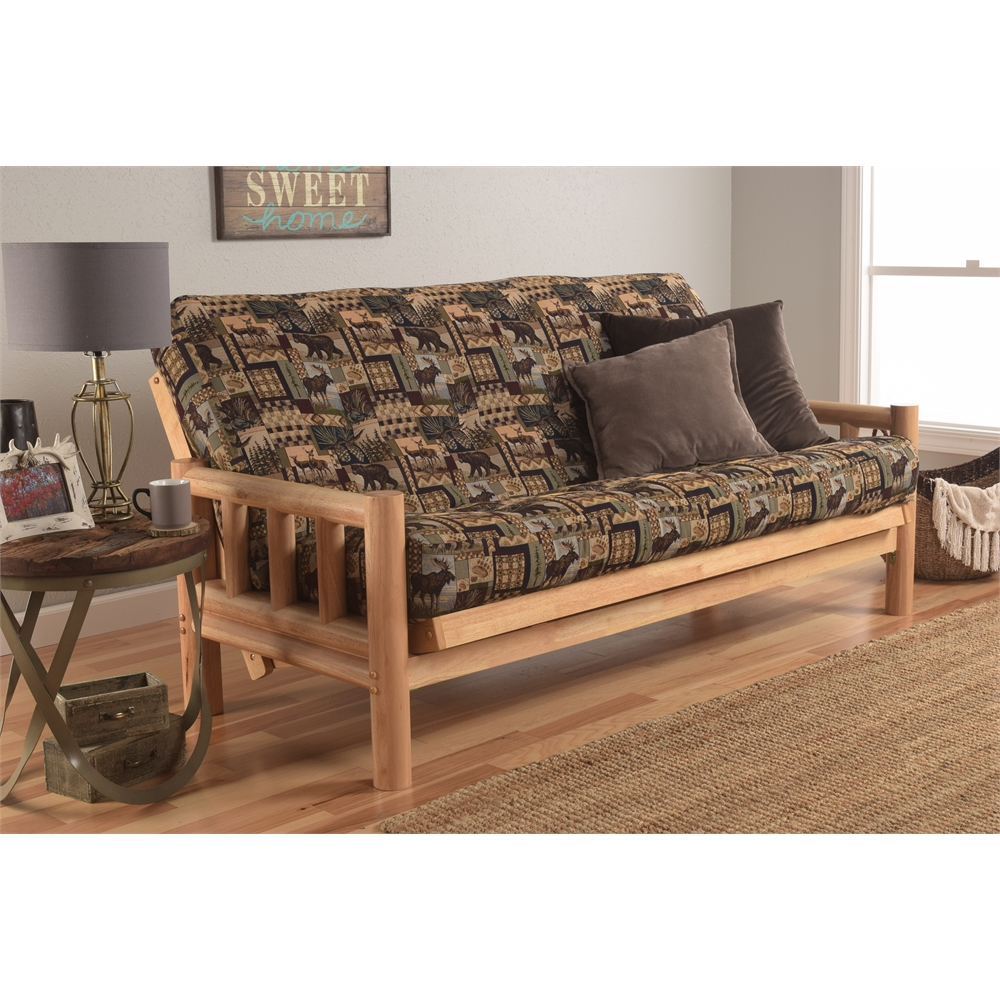 Lodge Frame-Natural Finish-Peter's Cabin Mattress | Rustic Hardwood Frame