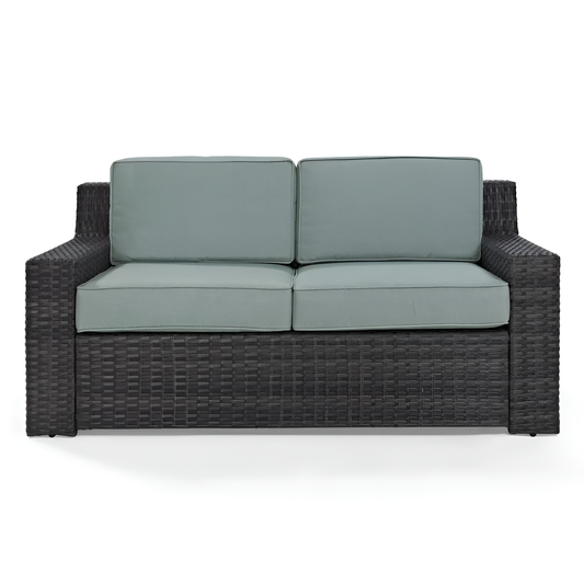 Beaufort Outdoor Wicker Loveseat - Comfortable Patio Furniture