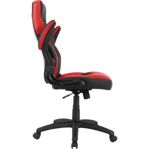 Lorell Bucket Seat High-back Gaming Chair - Red, Black Seat - Red, Black Back - 5-star Base - 28" Length x 20.5" Width x 47.5" Height - Navarrete Furniture