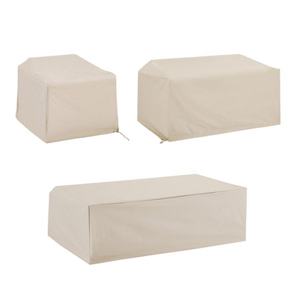 Outdoor Furniture Protection Set - Loveseat, Chair, & Coffee Table - Weatherproof and Durable