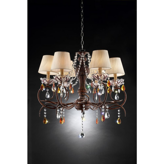 27"H Magnolia Ceiling Lamp - Elegant Chandelier for Your Home