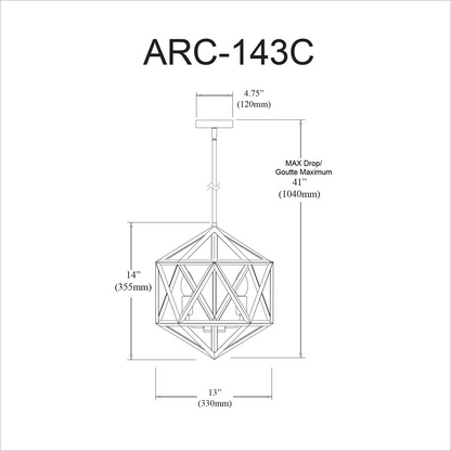 3LT Incandescent Chandelier, WH/VB - Modern Lighting for Contemporary and Traditional Design Schemes