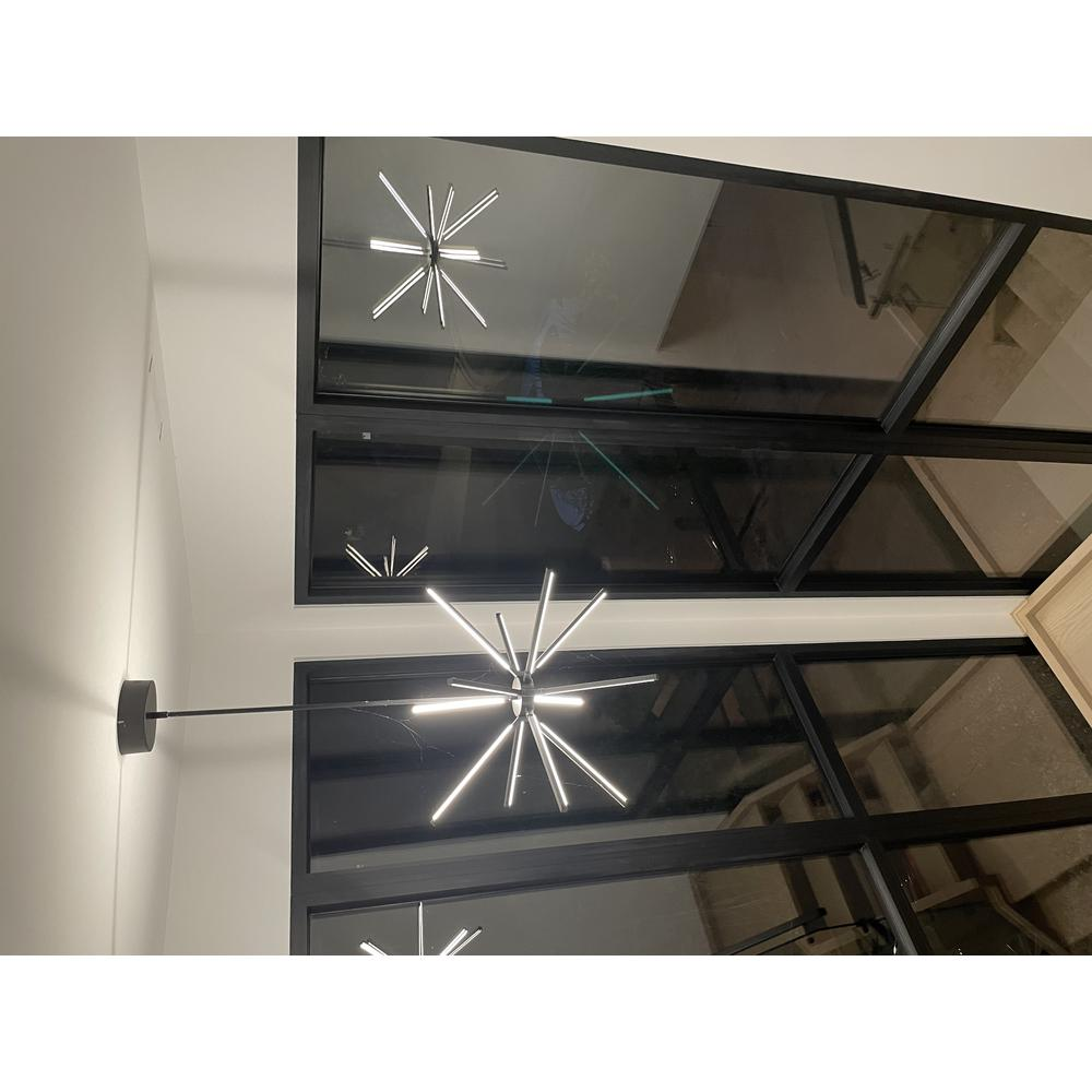 Sleek Minimalist 60W Chandelier with Acrylic Diffuser