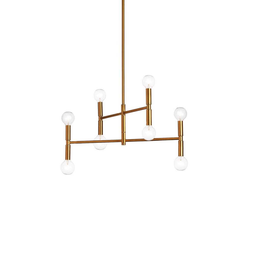 8LT Incandescent Chandelier, VB - Elegant Lighting for Any Room