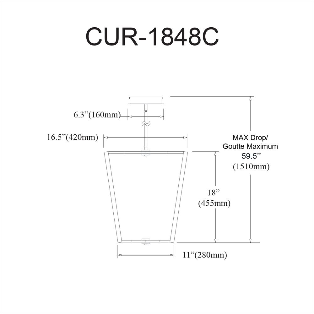 Enhance Your Space with the 48W Chandelier, AGB with WH Silicone Diffuser