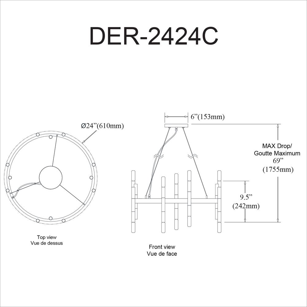 24LT Chandelier, MB & AGB - Modern and Artful Design for Any Room