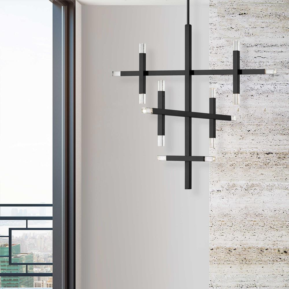 Francesca 42W Chandelier with Acrylic Diffuser | Contemporary Lighting