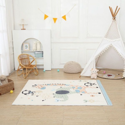 Safari Animal Kids Rug – Playful, Durable Nursery Rug for Imaginative Spaces