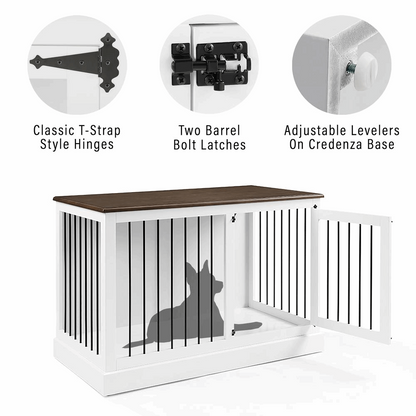 Cozy Heavenly Small Dog Enclosure Furniture with Steel bars