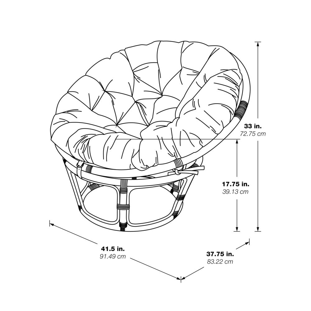 Papasan Chair, Green - Navarrete Furniture