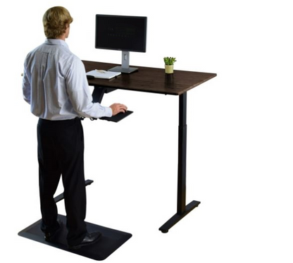 Black Bamboo Dual Motor Electric Office Adjustable Computer Desk - Premium Quality | Uncaged Ergonomics