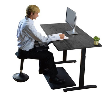 Black Bamboo Dual Motor Electric Office Adjustable Computer Desk - Premium Quality | Uncaged Ergonomics