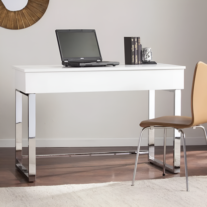 Classic White Adjustable Height Desk - Create Your Perfect Workspace