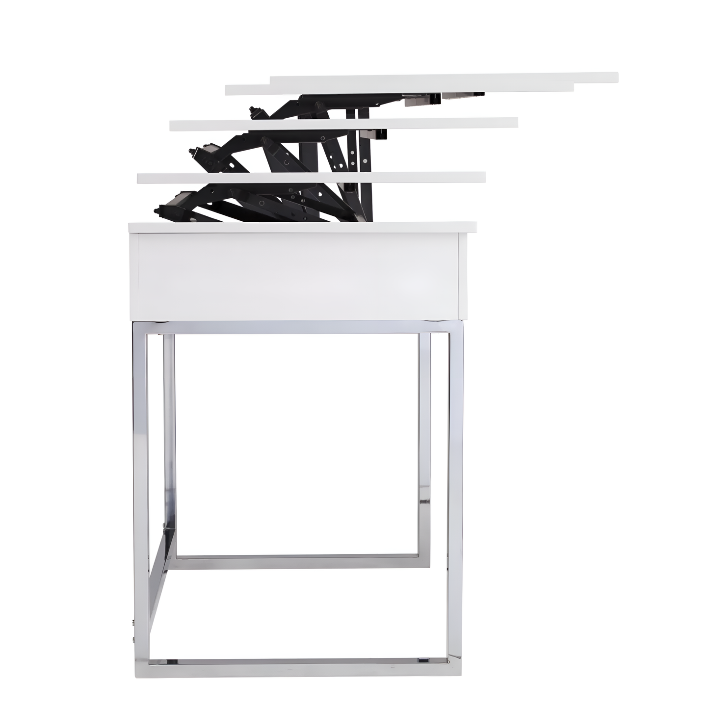 Classic White Adjustable Height Desk - Create Your Perfect Workspace