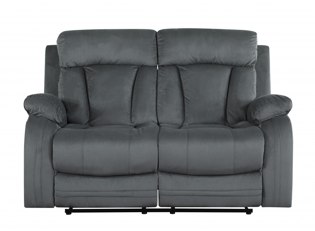 Three Piece Indoor Gray Microsuede Six Person Seating Set - Cozy, Stylish, and Durable