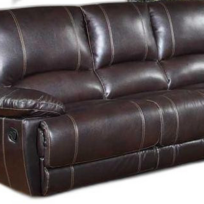 Luxurious Brown Faux Leather Seating Set | 2 Piece Indoor Furniture Collection