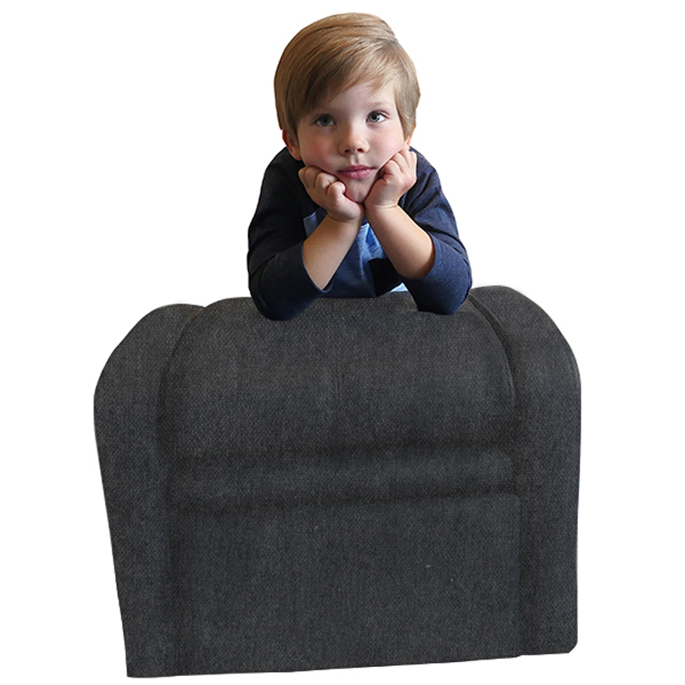 Kids Black Comfy Upholstered Recliner Chair with Storage - Fun, Comfortable, and Versatile!