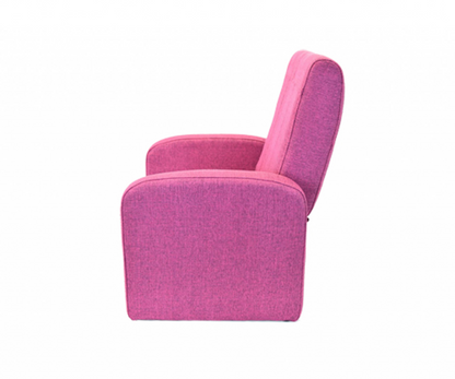 Kids Pink Comfy Upholstered Recliner Chair with Storage - Fun and Functional Furniture for Children and Adults