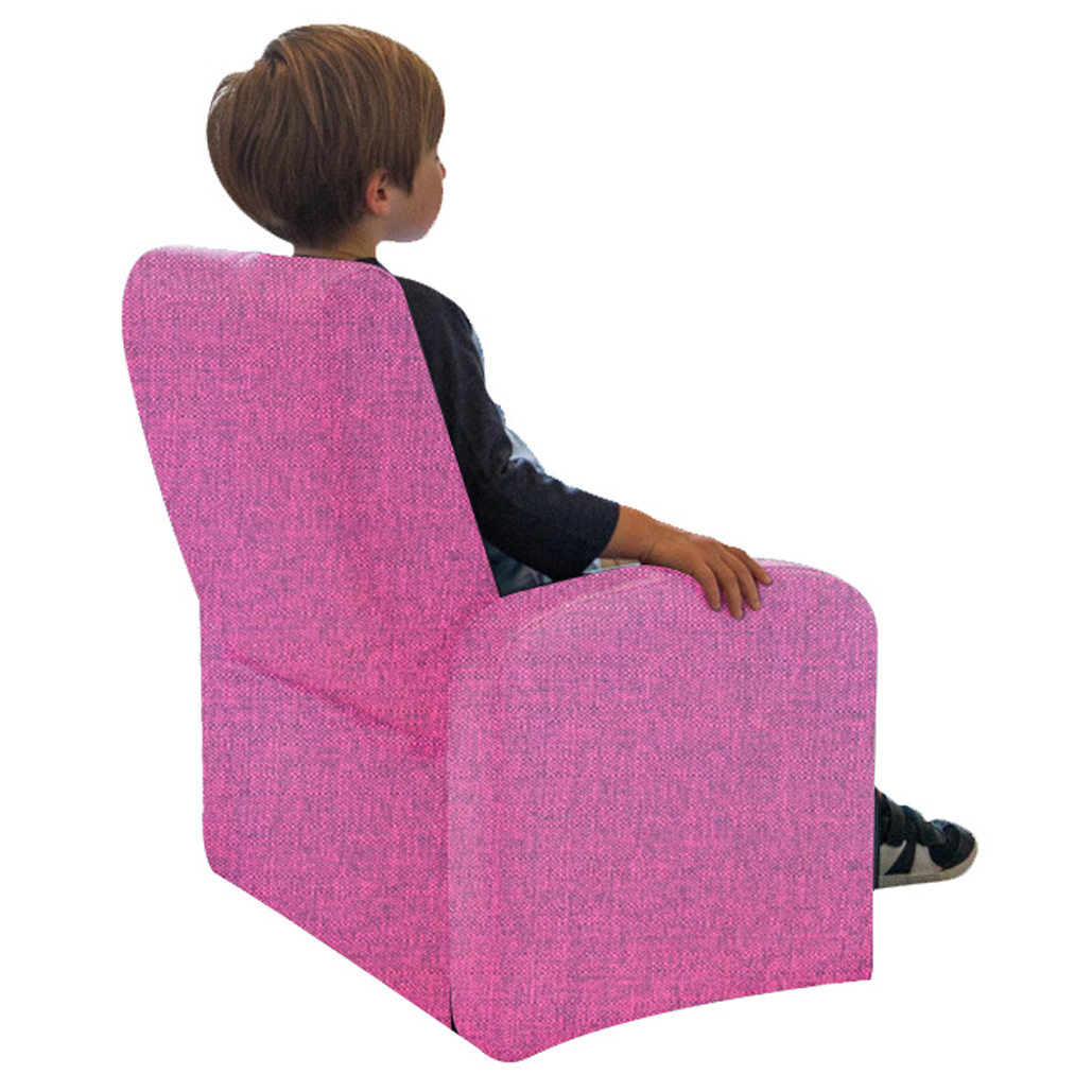 Kids Pink Comfy Upholstered Recliner Chair with Storage - Fun and Functional Furniture for Children and Adults