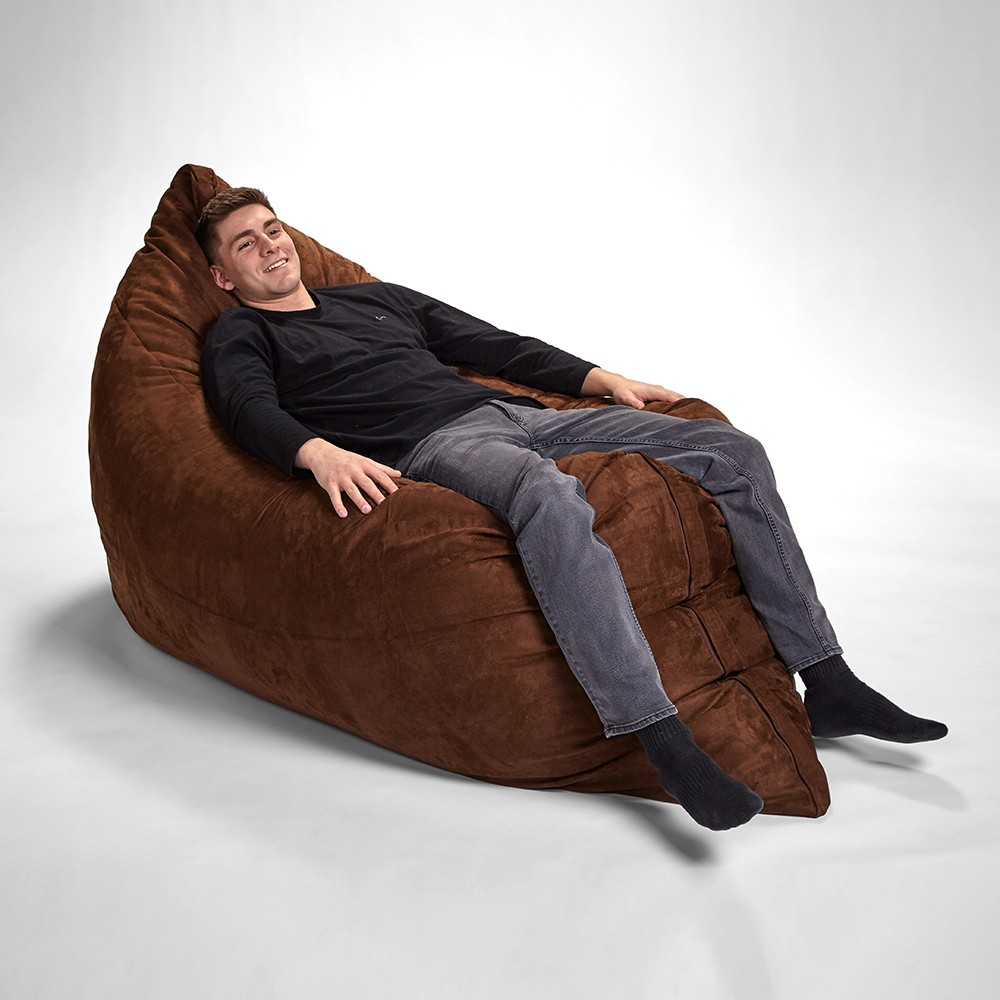 "73"" x 38"" Brown Sofa Sack Bean Bag Lounger"