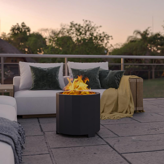 Titus Commercial Grade 19.5 inch Smokeless Outdoor Firepit