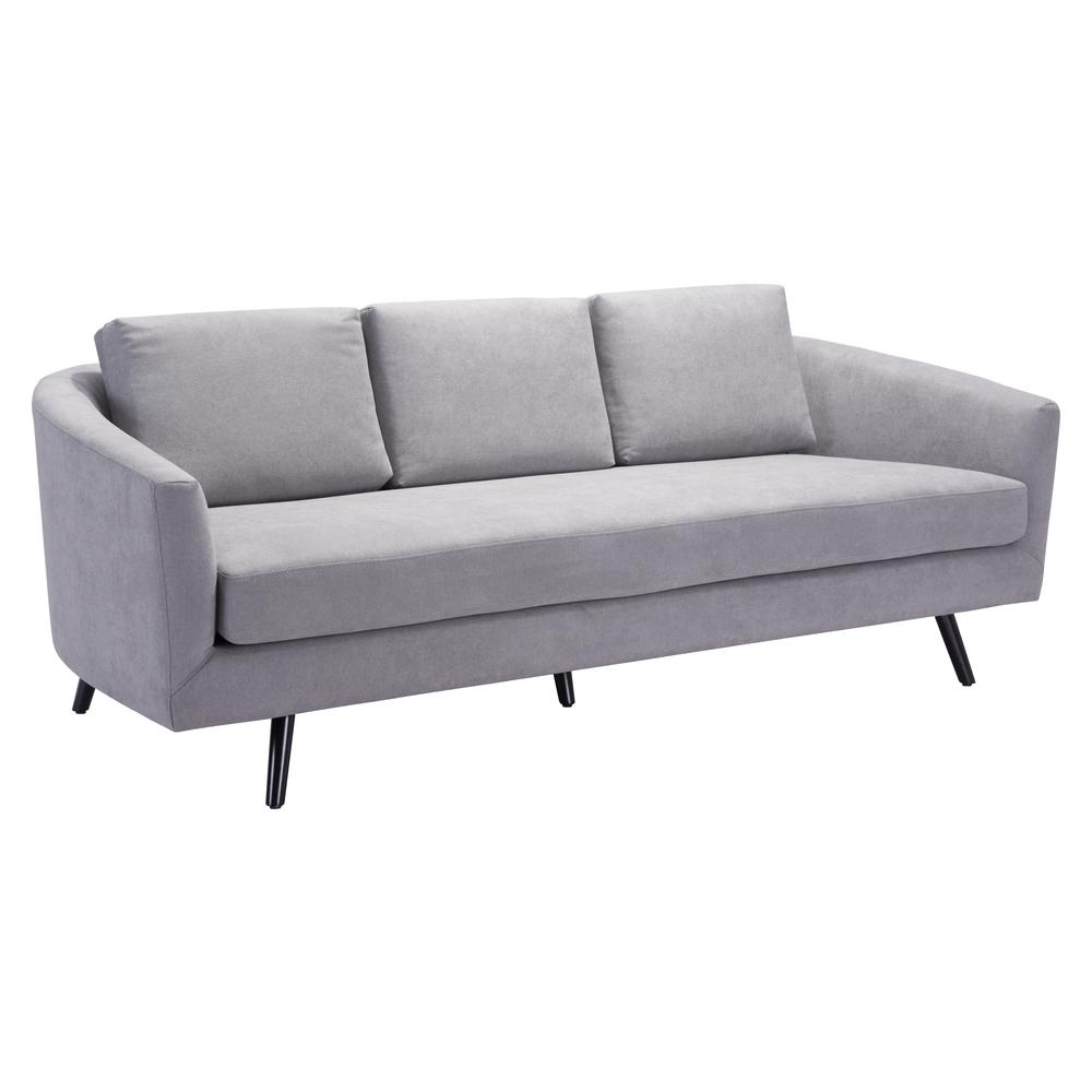 Divinity Sofa Gray - Sleek and Comfy Velvet Sofa | Furniture Store