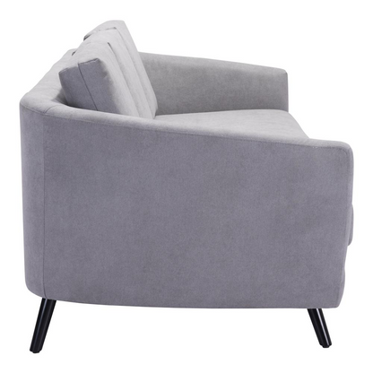 Divinity Sofa Gray - Sleek and Comfy Velvet Sofa | Furniture Store