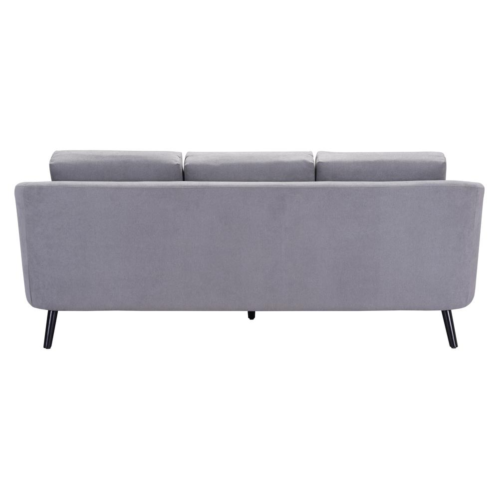 Divinity Sofa Gray - Sleek and Comfy Velvet Sofa | Furniture Store