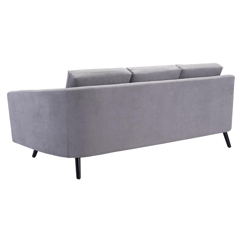 Divinity Sofa Gray - Sleek and Comfy Velvet Sofa | Furniture Store