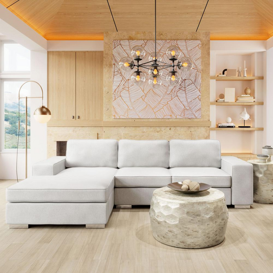 Brickell Sectional White - Comfy Modern Design | Shop Now