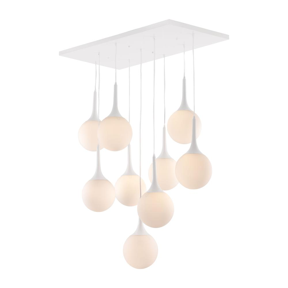 Epsilon Ceiling Lamp White - Modern Frosted Glass Shades