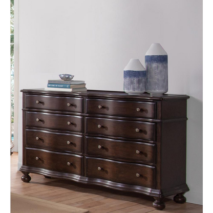 Rodanthe Dresser - Rich Tobacco Finish, Spacious Storage, Felt-Lined Drawers