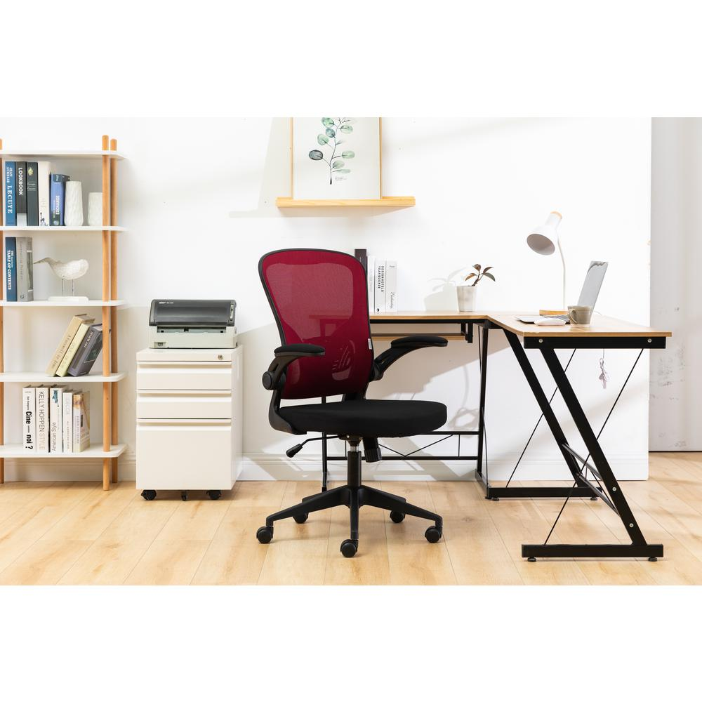 LeisureMod Newton Mesh Office Chair NO20R - Comfortable and Stylish