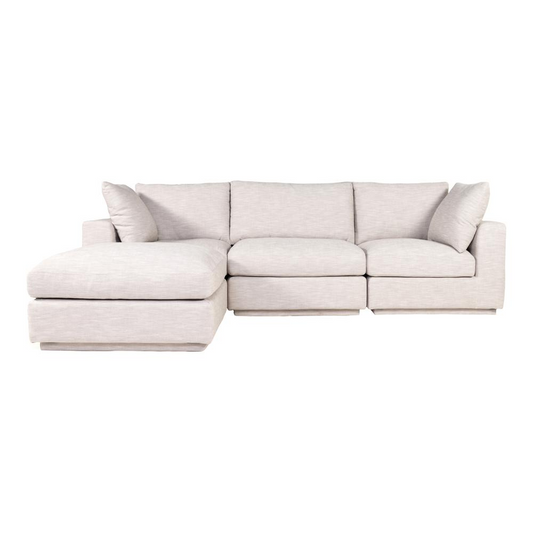 Justin Lounge Modular Sectional Taupe - Cozy and Versatile | Shop Now