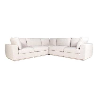 Justin Classic L Modular Sectional Taupe - Contemporary Modern Design